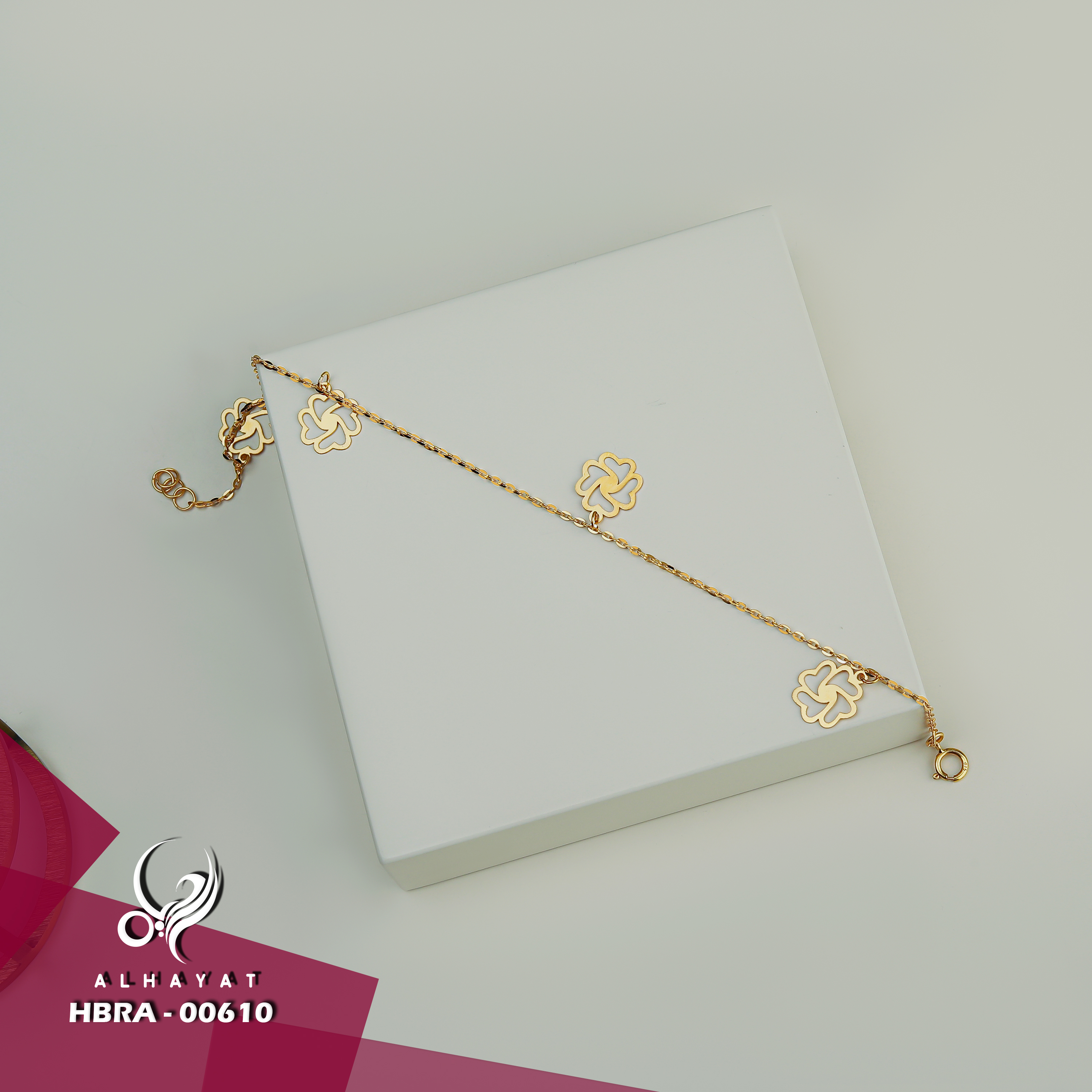 21 karat gold bracelet, Turkish made - (H-0688)